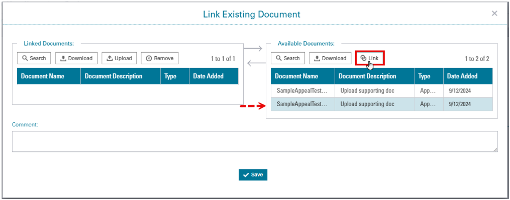 Link Supporting Documents